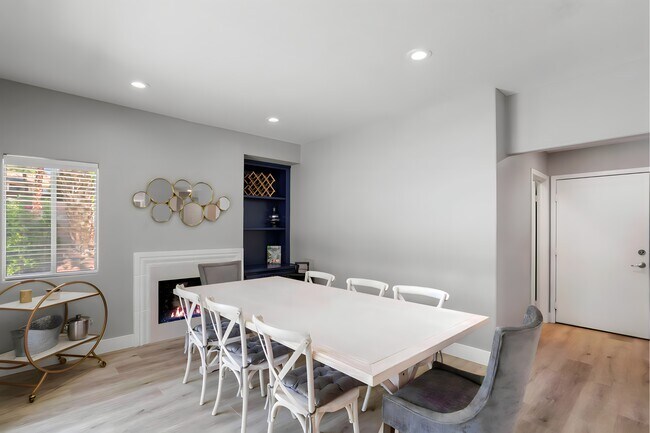 Dining Area with Gas Fireplace! - 40605 Ventana Ct
