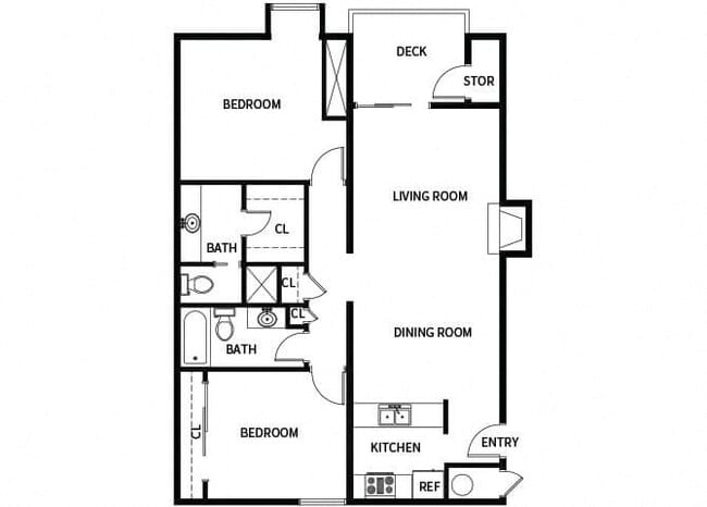Floorplan - Hilltop Commons Apartments