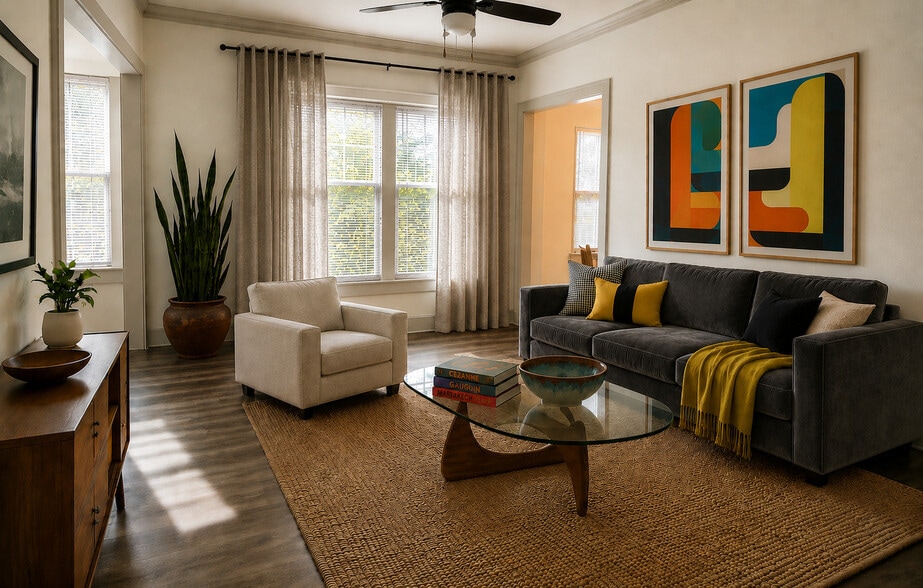 1BR, 1BA Living Area - The LaSalle