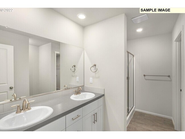 Master Bath with shower, dual sink - 389 Cornwell St