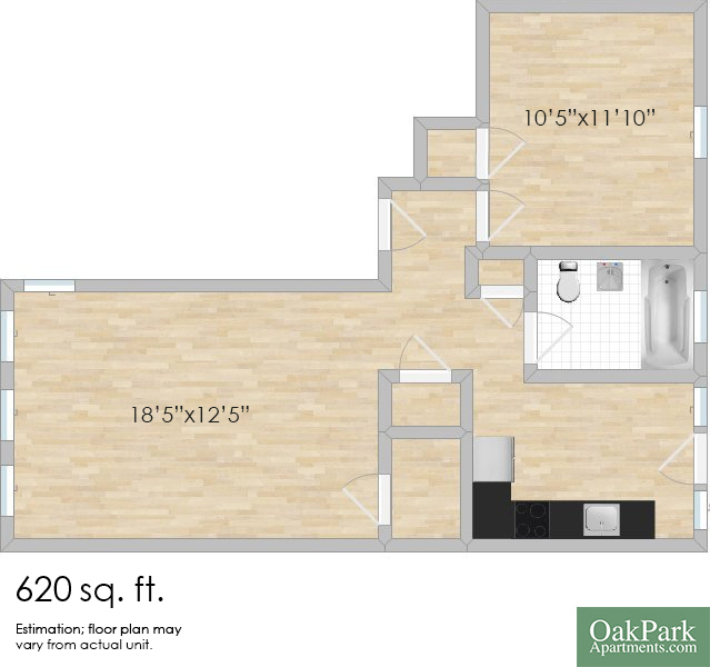 Floorplan - 302-312 Washington Blvd. and 337-345 S. Cu...