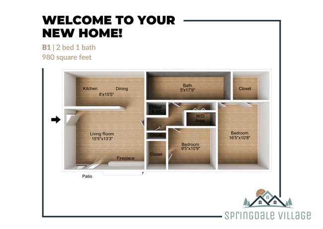 B1 Floor Plan - Springdale Village