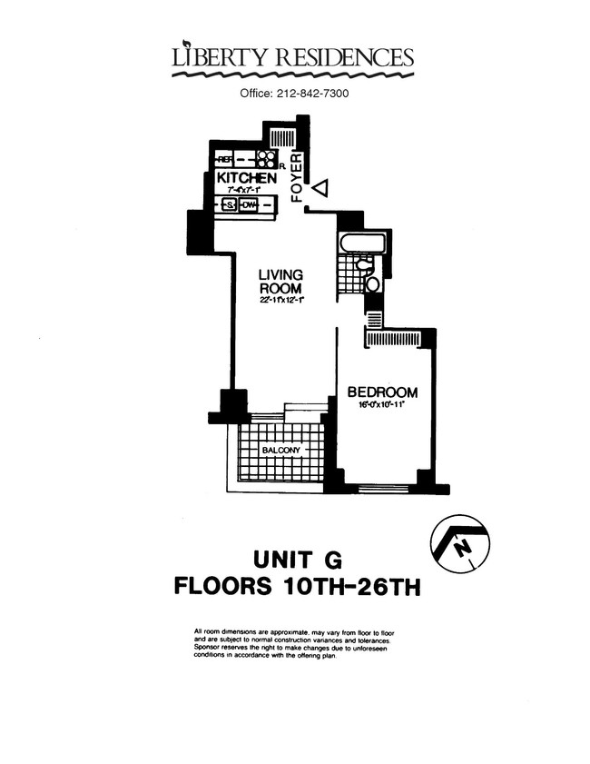 1BR/1BA - Liberty Court