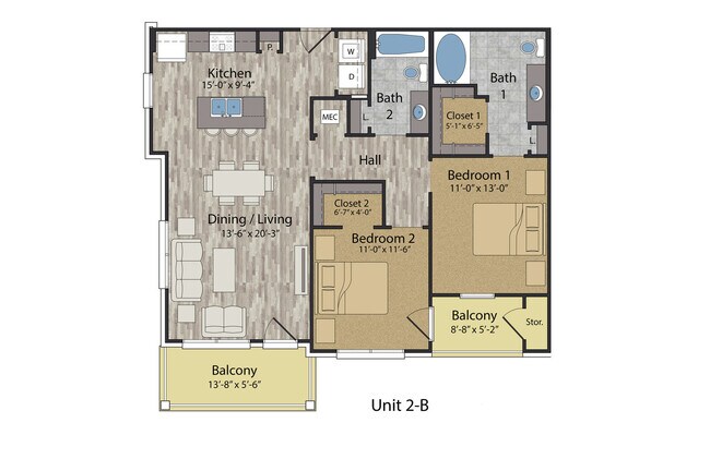 Floorplan - Uptown Flats