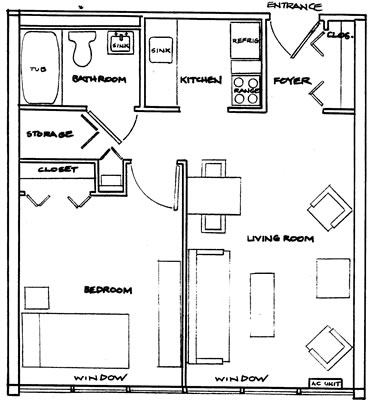 1BR/1BA - Bohn Tower