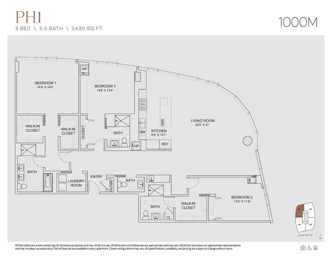 Floorplan - 1000M