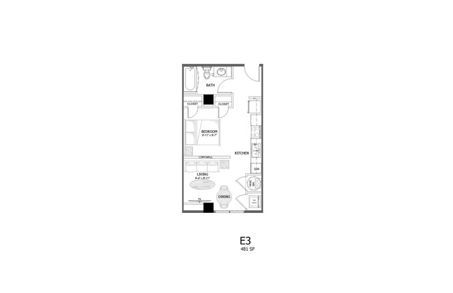 Floorplan - Mercer Atlanta - Student Living