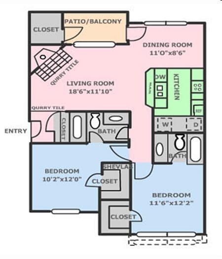 2BR/2BA - Huntington Ridge