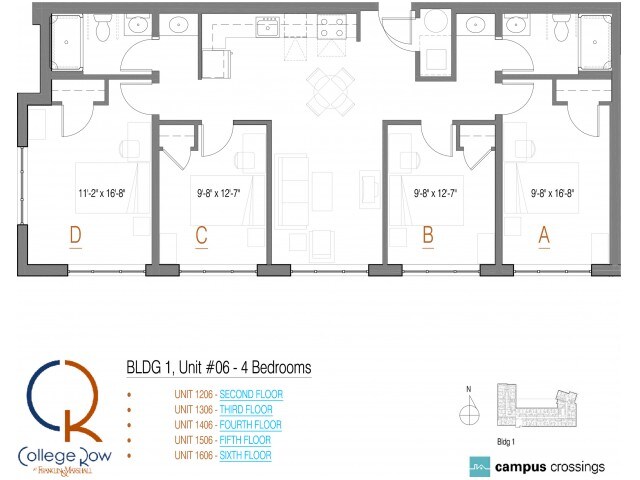 4 Bedroom - Campus Crossings at College Row
