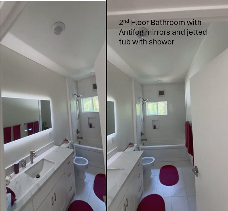 2nd Floor Bathroom with jetted tub - 6956 Sayre Dr