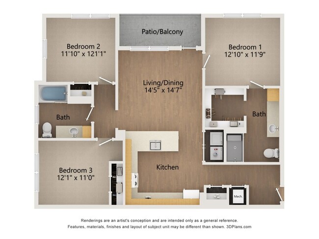 Floorplan - 8200 McCrory (Poplar McCrory)