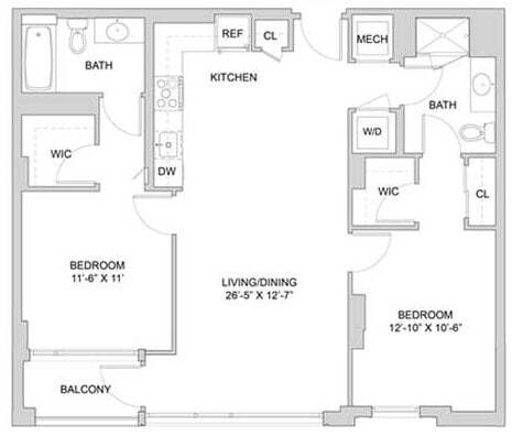 Floorplan - The Modern at Art Place
