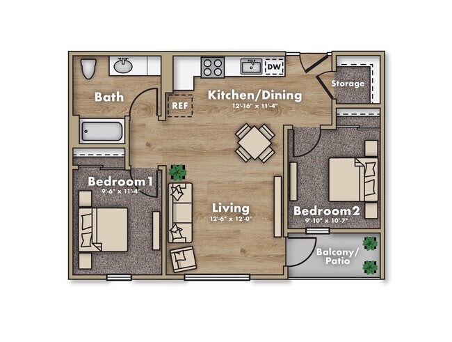 2 Bedroom - Terracina Vista