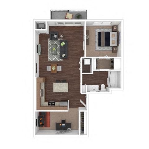 Floorplan - 2626 South Side Flats