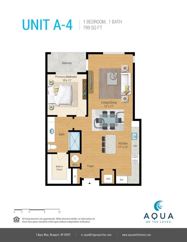 Floorplan - Aqua on the Levee