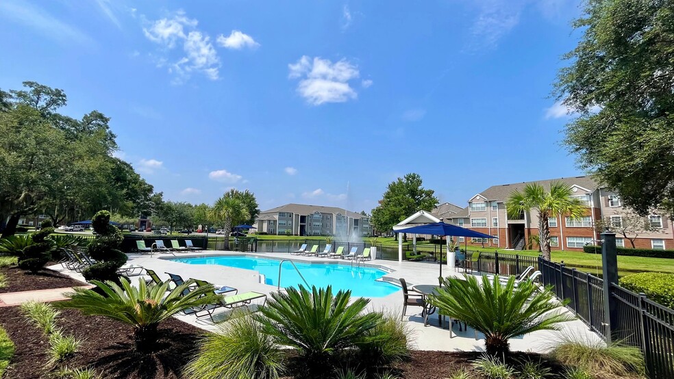 Step into our enchanting poolside oasis, where Southern charm meets relaxation in every ripple. - Eagles Pointe