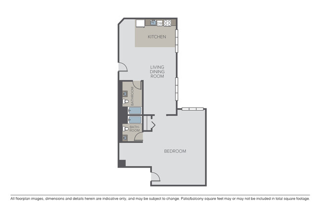 1 Bedroom, 2 Bath A - Bennett Lofts