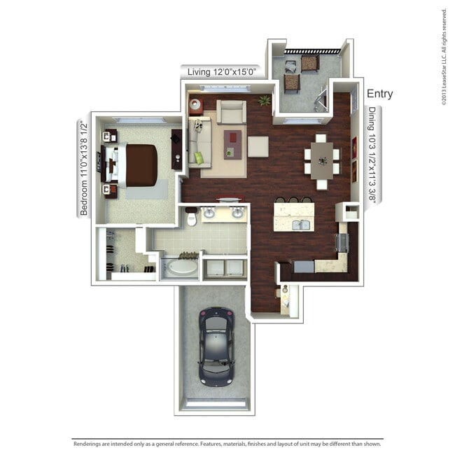 Floorplan - Valencia Place Apartments