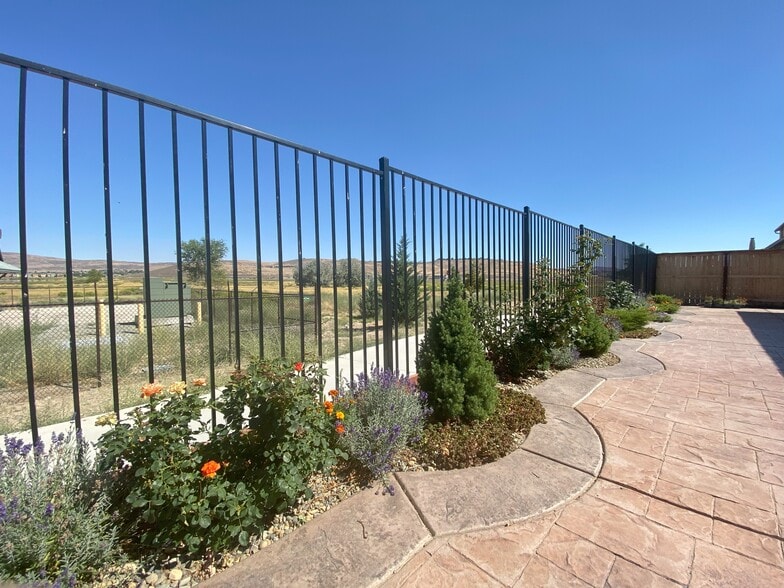 Landscaped backyard - 6338 Red Stable Rd