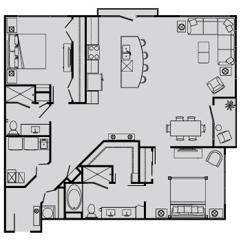 Floorplan - BelleMeade Apartments