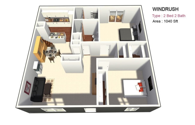 Two Bed / Two Bath - Windrush