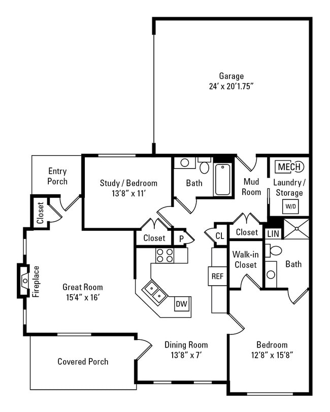 Floorplan - The Marquis at the Woods Apartment Homes