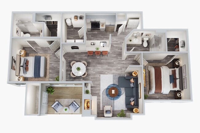 B1 - 2 Bed 2 Bath - Rise Avalon