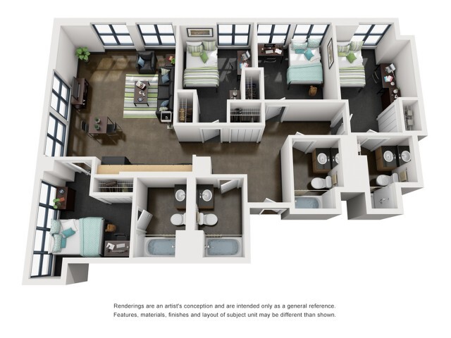 Taylor 3D Floorplan - Tailor Lofts