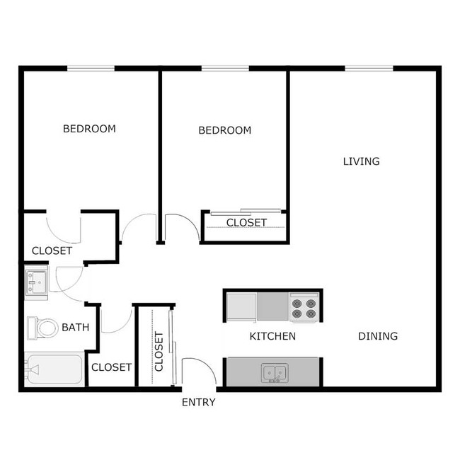 Floorplan - Central Park Apartments