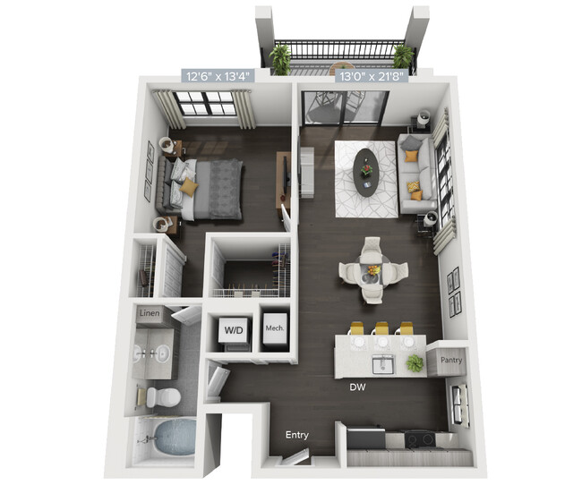 Floorplan - Avalon 850 Boca