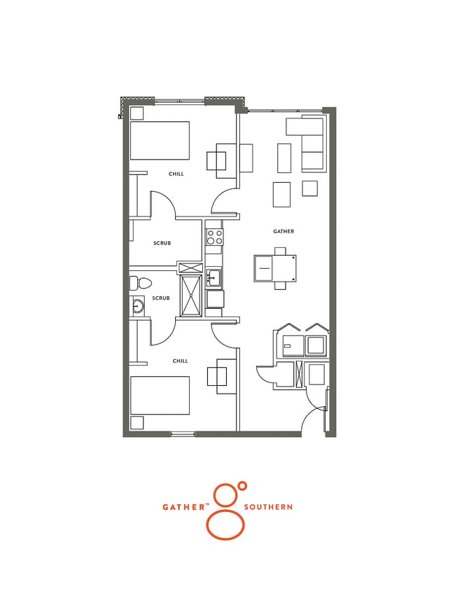 2 Bed, 2 Bath Classic - Yugo Memphis Southern