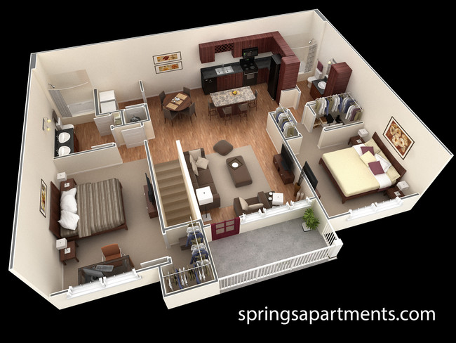 2BR/2BA - Springs at Egan Drive