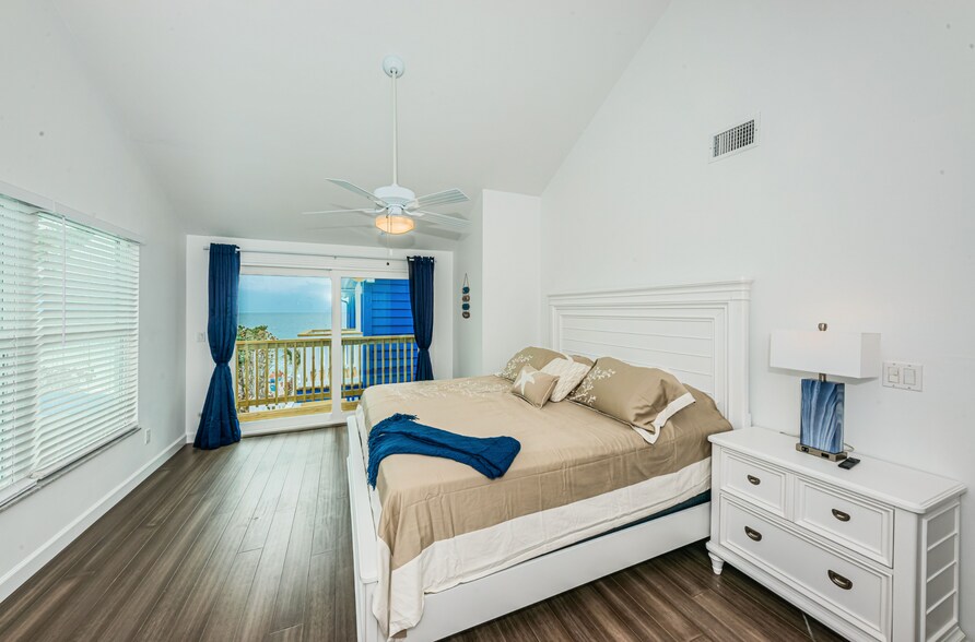 Primary Bedroom with Direct View - 8432 W Gulf Blvd