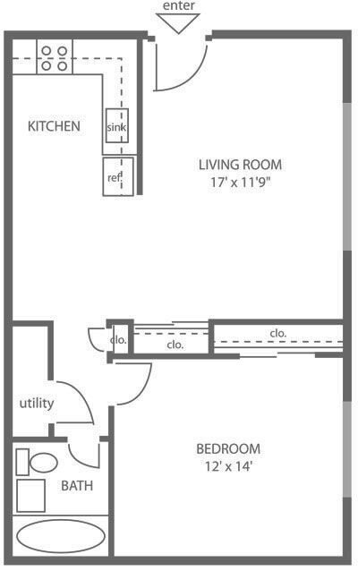 Floorplan - Stenton Apartments