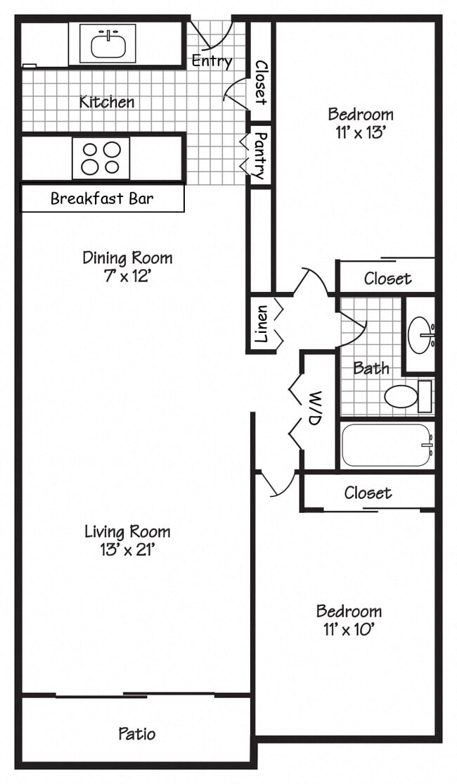 Floorplan - Forest Ridge Apartments