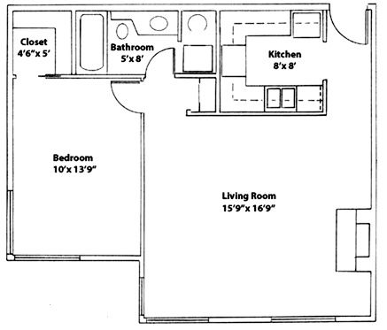 1BR/1BA - Ivy Court Apartments