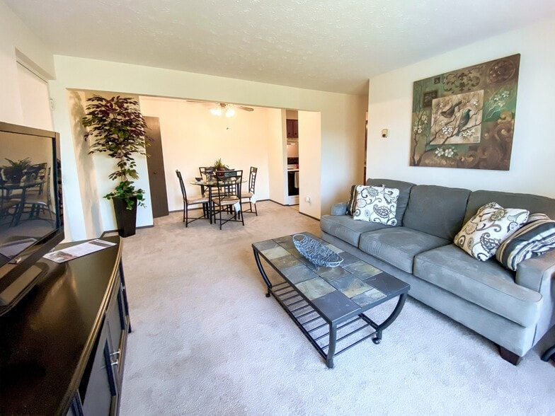 Model Living Room - Condor Garden Apartments