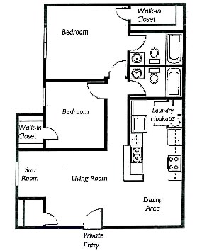 2BR/2BA - Stonewall Apartments