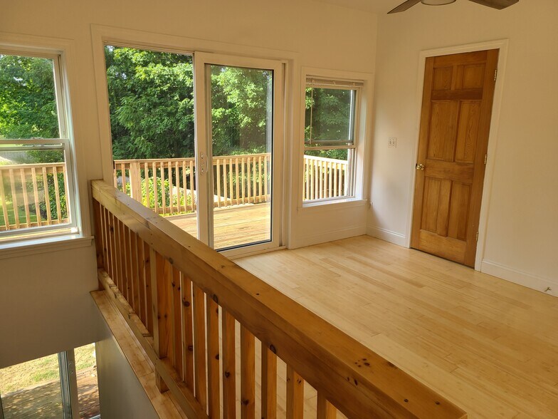 Upstairs bedroom onto deck, full bath - 64 Brown Rd