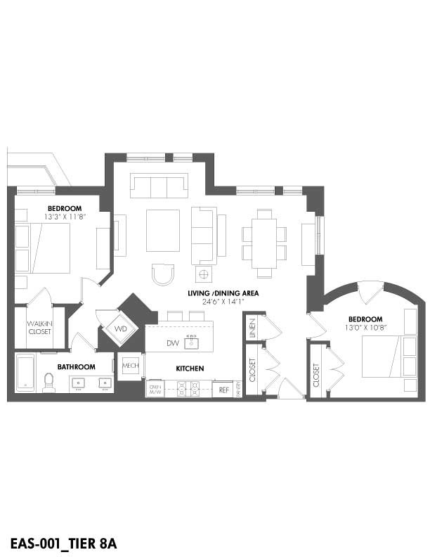 Floorplan - The Residences at Eastern Market