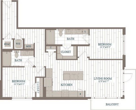 Floorplan - The Hudson