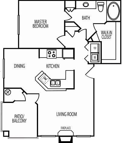 The Ventura - A1 - 1 Beds - 1 Baths - 798 Sq. ft. - The Ventura