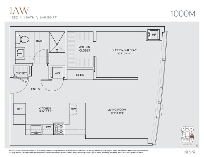 Floorplan - 1000M