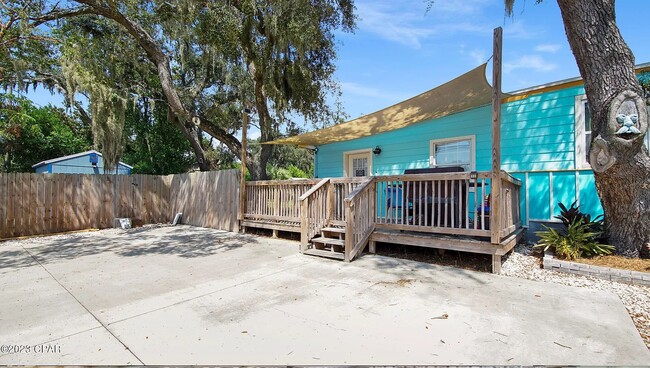 Side porch and parking - 3710 W 17th St