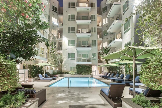 Our outdoor pool offers a quiet retreat from the city - Olympic by Windsor
