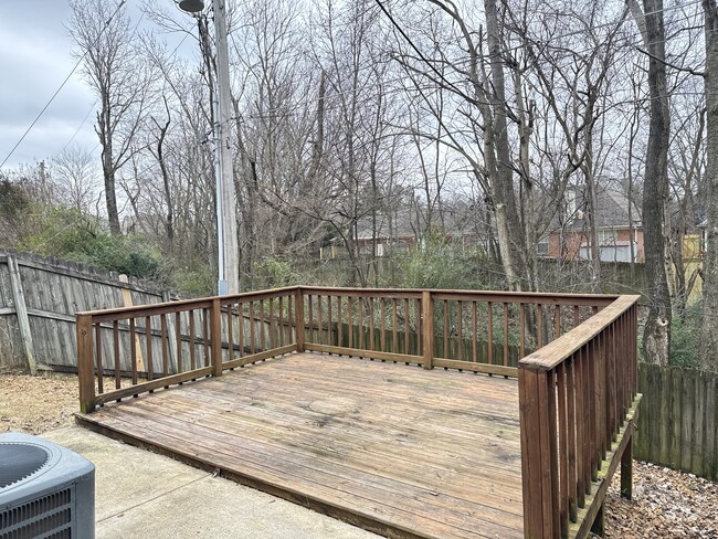 Back yard with Deck - 1217 Brady Hollow Ln