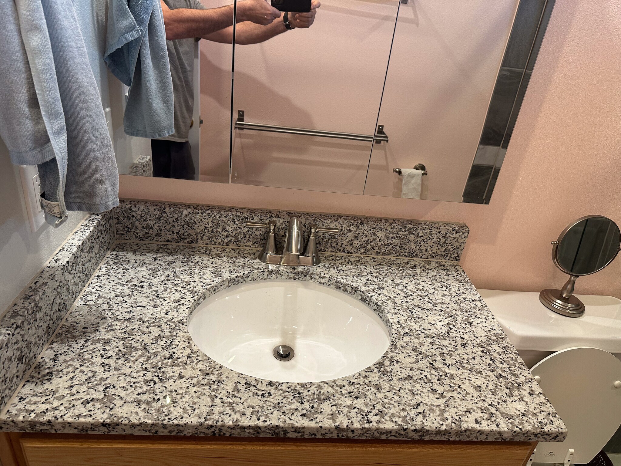 bathroom sink & counter - 2508 Park Forest Dr