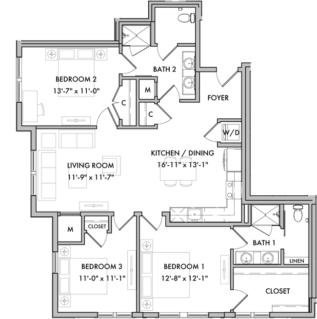 Floorplan - Melford Mansions