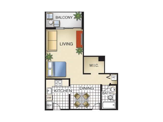 Studio - Suncoast Place Apartments