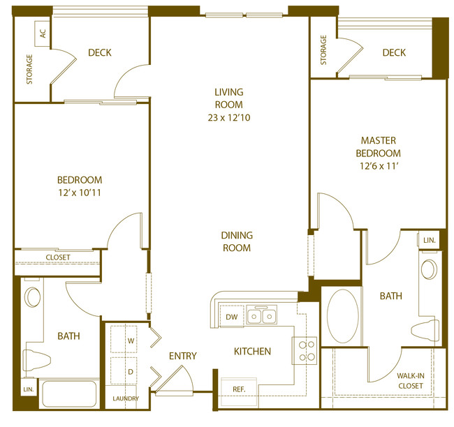 Floorplan - The Promenade Rio Vista Apartments